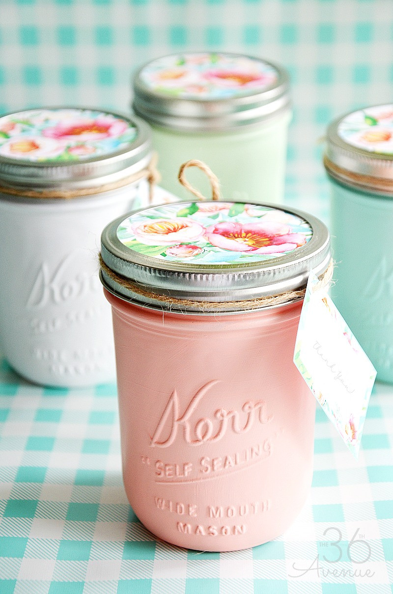 Mason Jar Birthday Gift Ideas
 Mason Jars Handmade Gift Idea The 36th AVENUE