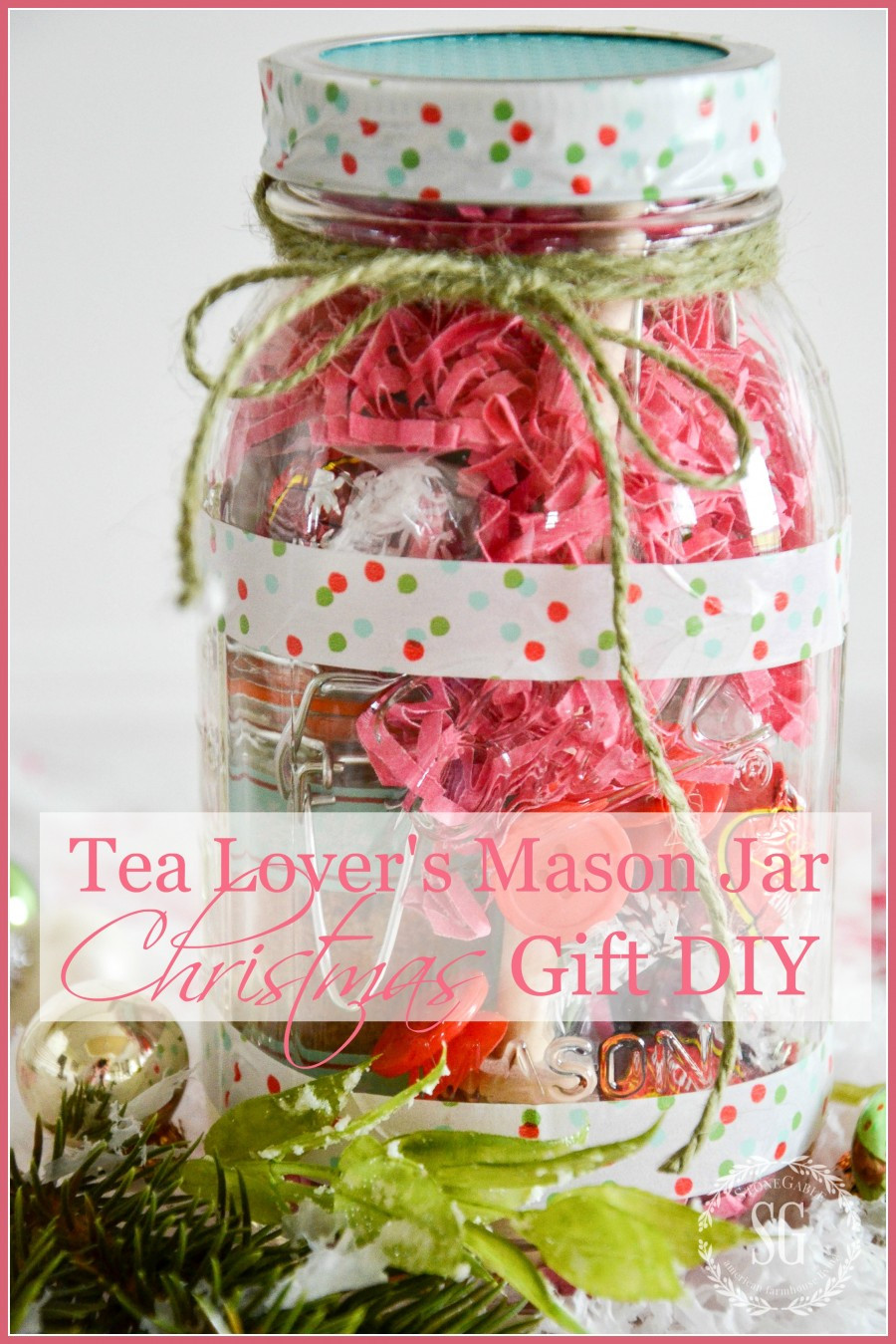 Mason Jar DIY Christmas Gifts
 TEA LOVER S MASON JAR CHRISTMAS GIFT IDEA DIY