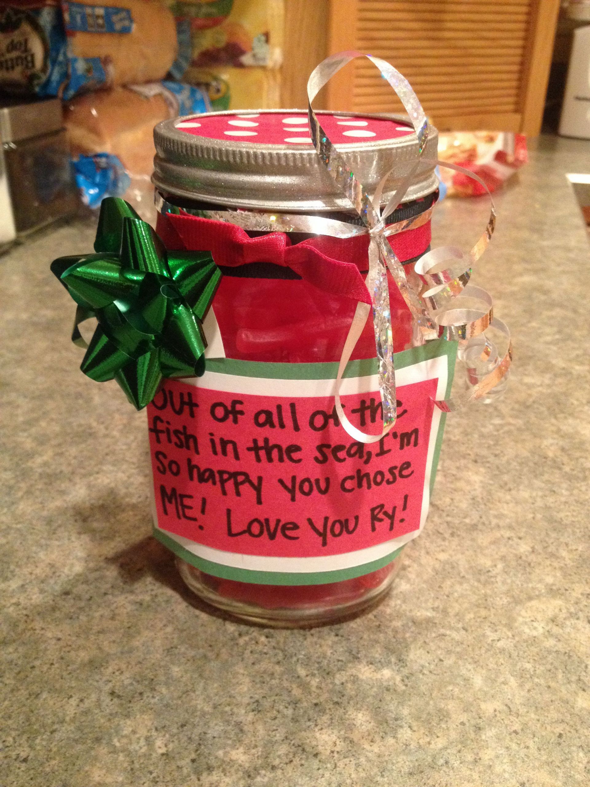 Mason Jar Gift Ideas For Boyfriend
 DIY Christmas present for the boyfriend mason jar