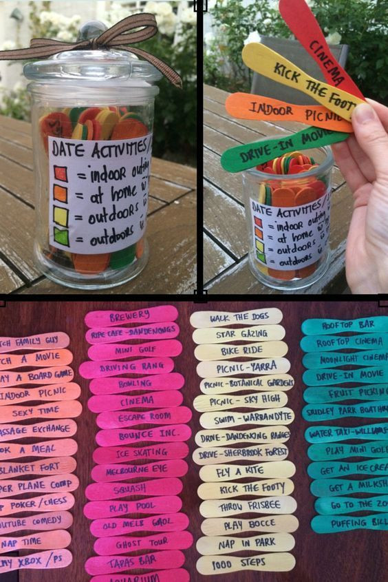 Mason Jar Gift Ideas For Boyfriend
 A Mason Jar Colour Coded Date Night