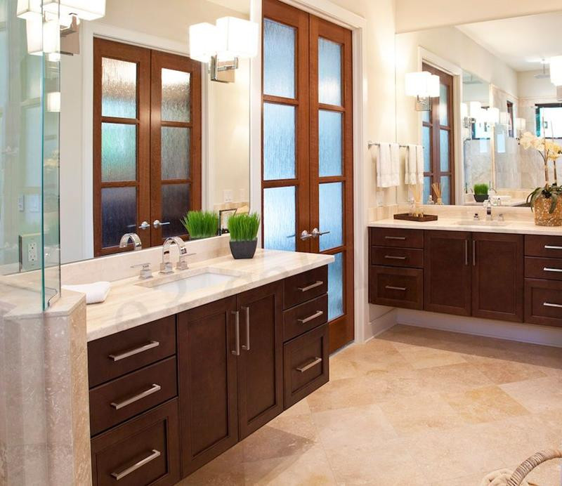 Master Bathroom Cabinets
 15 Master Bathrooms with Dual Vanities