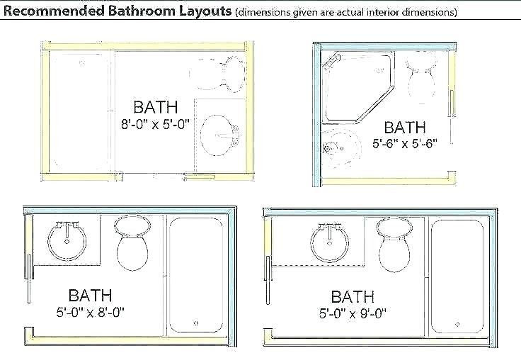Master Bathroom Dimensions
 Shower Stall Dimensions