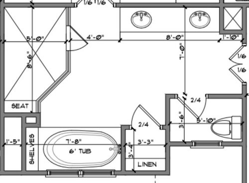 Master Bathroom Layouts
 Master Bathroom layout dilema