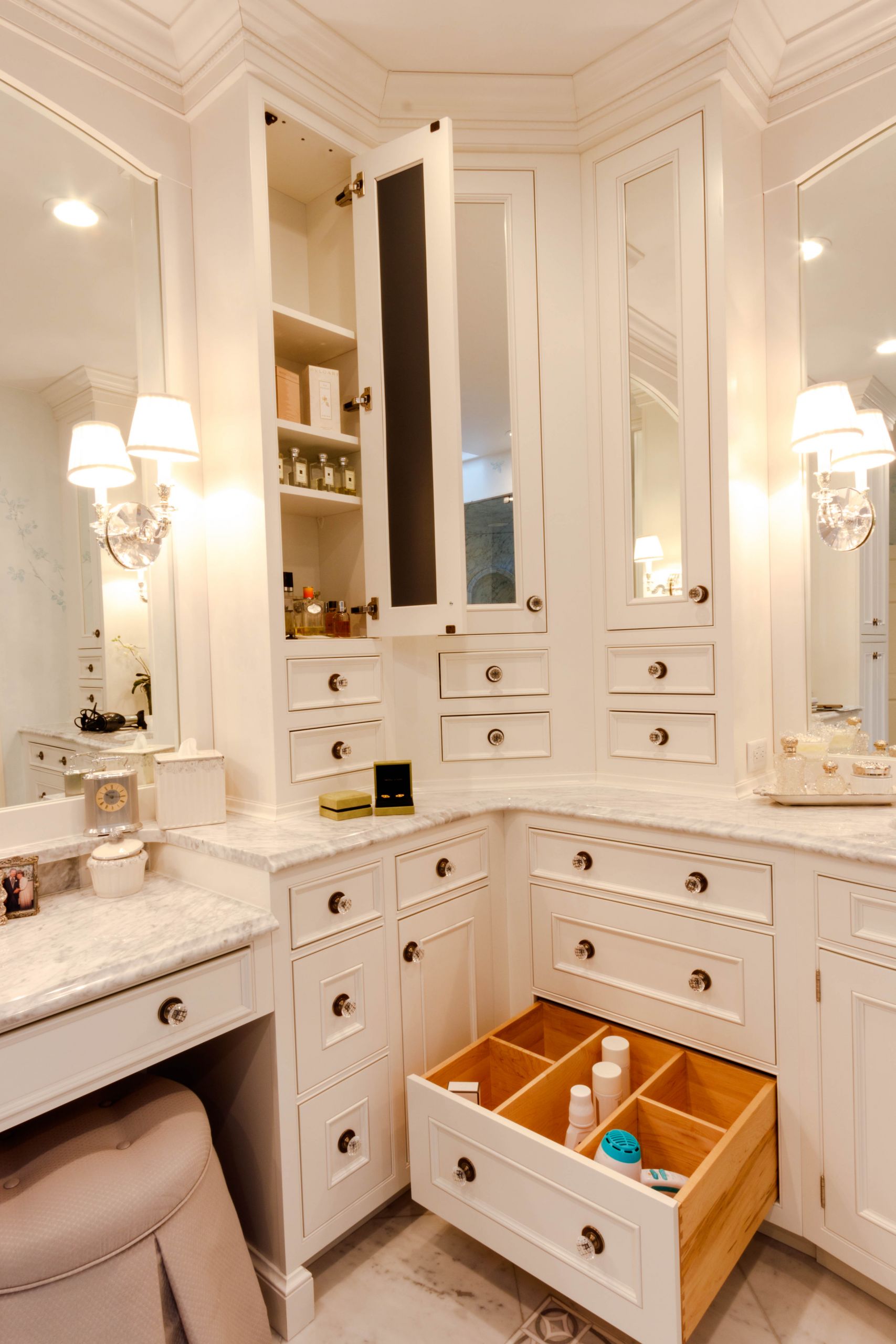 Master Bathroom With Closet
 How to create hidden storage in a master bath suite
