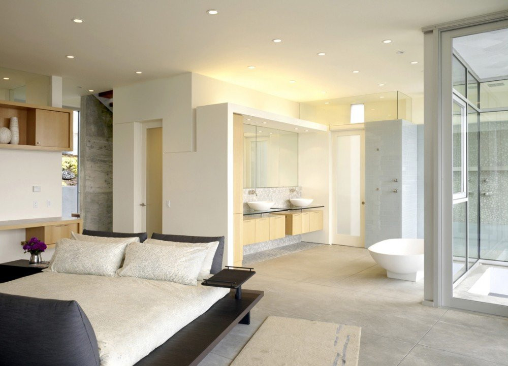 Master Bedroom And Bathroom
 Open Bathroom Concept for Master Bedrooms