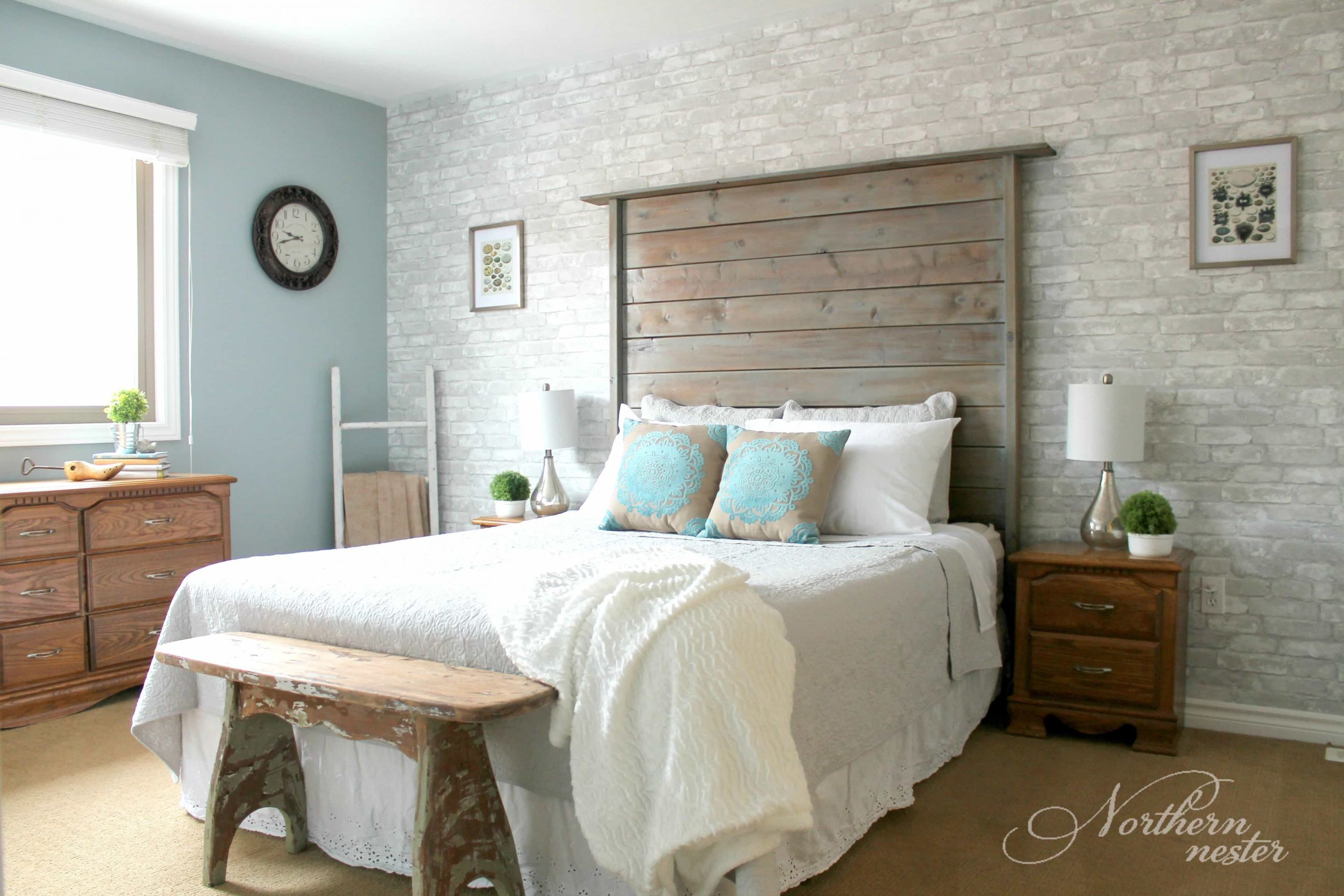 Master Bedroom Makeovers
 Neutral Farmhouse Master Bedroom Makeover