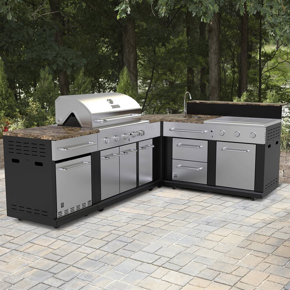 Master Forge Modular Outdoor Kitchen
 Shop Master Forge Corner Modular Outdoor Kitchen Set at