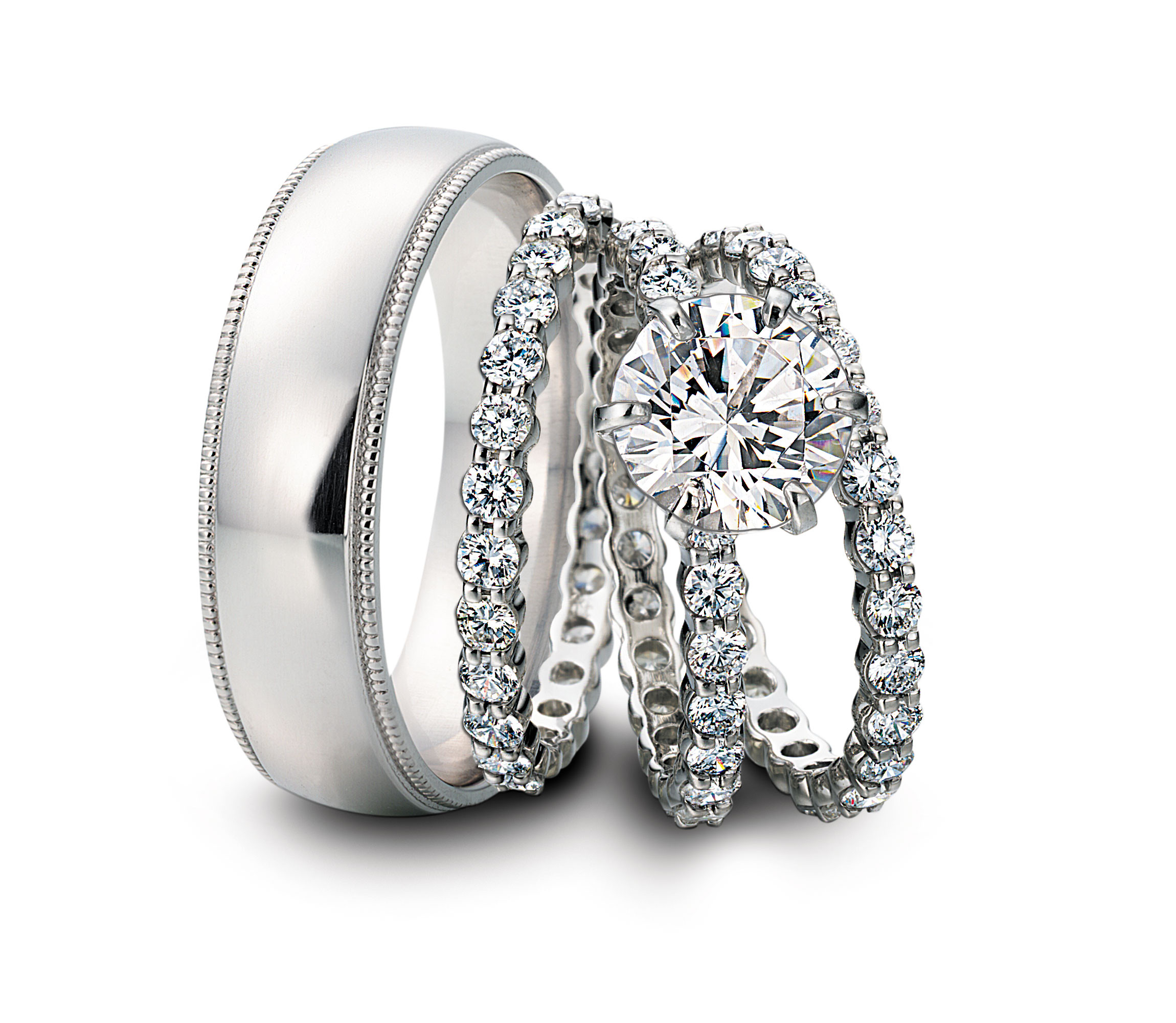 Matching Wedding Ring Sets His And Hers
 Should my wedding band be platinum or gold