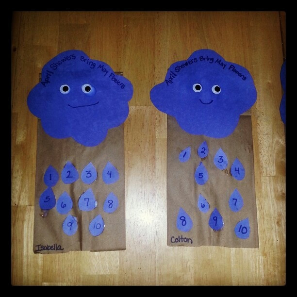 May Art Projects For Preschoolers
 Mr Cloud Puppets April showers bring May Flowers