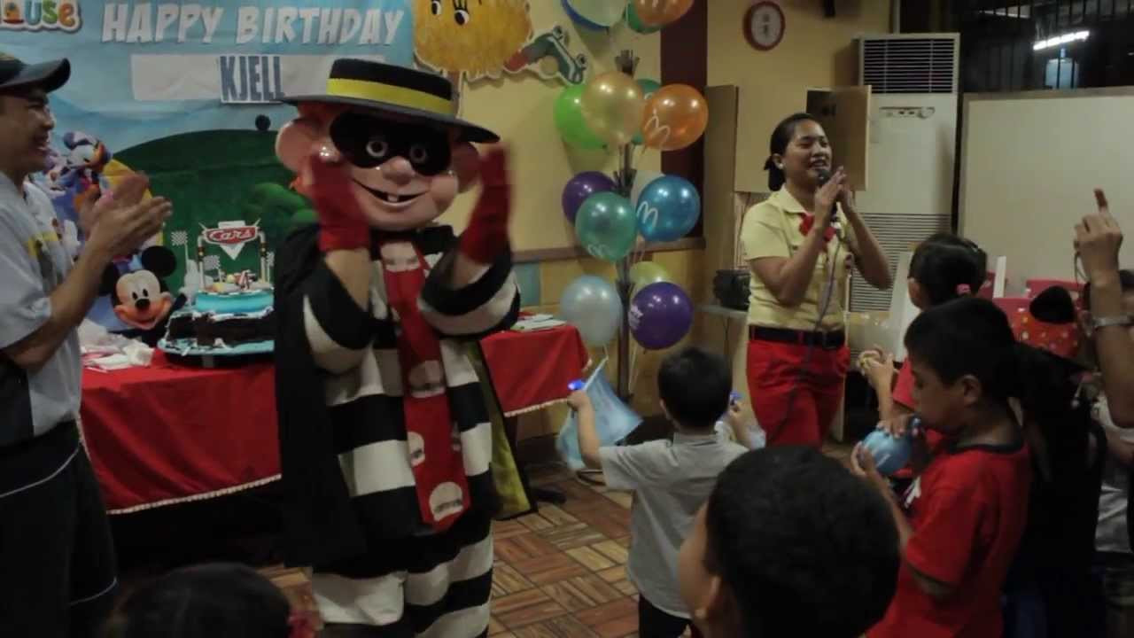 Mcdonalds Birthday Party
 Kjells Birthday Party McDonalds Tacloban City