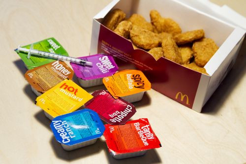 Mcdonalds Nugget Sauces
 Sauce Injected McNug s