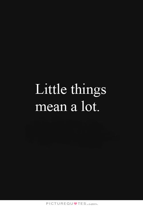 Mean Kids Quotes
 Little Things Mean A Lot
