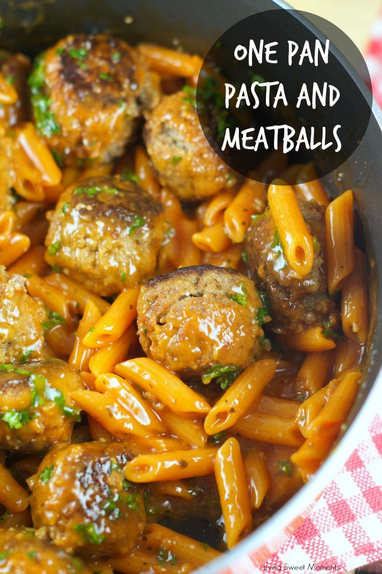 Meatball Dinner Ideas
 e Pan Pasta And Meatballs Living Sweet Moments