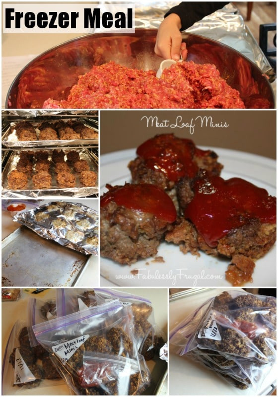 Meatloaf Freezer Meal
 Fabuless Freezer Cooking Meatloaf Minis Recipes