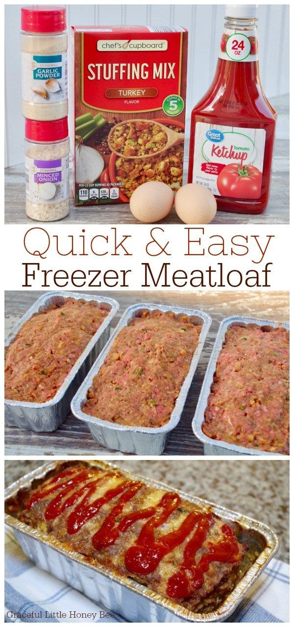 Meatloaf Freezer Meal
 Quick and Easy Freezer Meatloaf Recipe