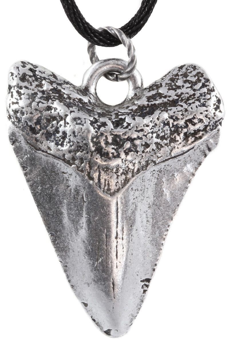 Megalodon Tooth Necklace
 Replica Megalodon Tooth Metal Necklace For Sale