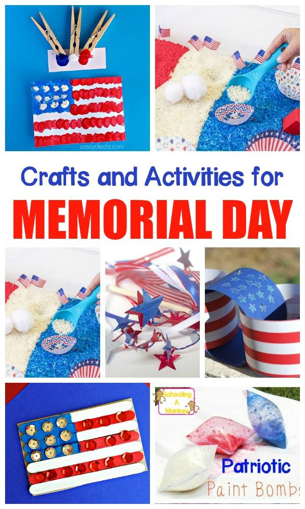 Memorial Day Art And Craft
 Patriotic Memorial Day Crafts and Activities for Kids