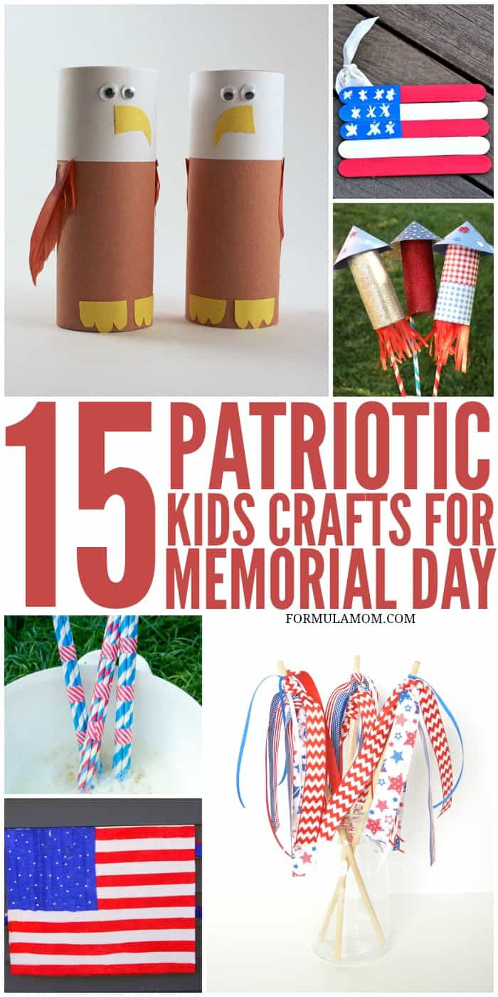 Memorial Day Art And Craft
 15 Patriotic Crafts for Kids memorialday 4thofjuly