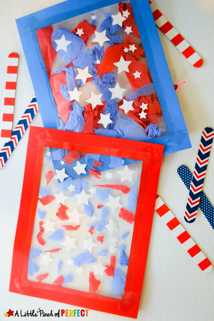 Memorial Day Art And Craft
 Patriotic Memorial Day Crafts for Kids Red White & Blue