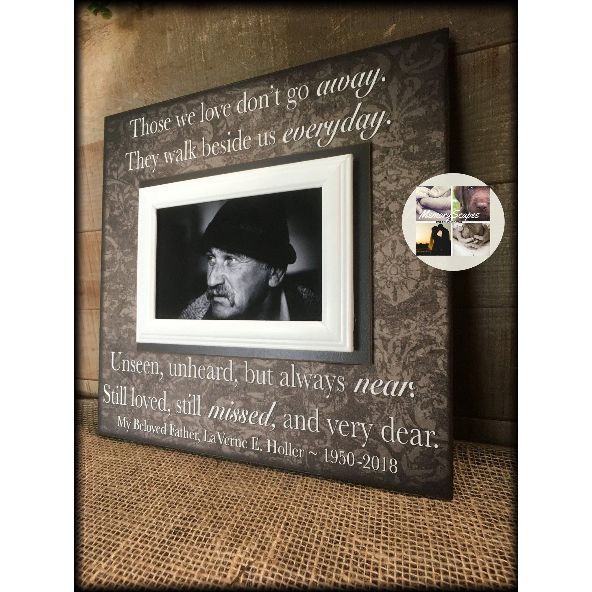 Memorial Gift Ideas For Loss Of Father
 Sympathy Gift Ideas for Loss of Father Picture Frame