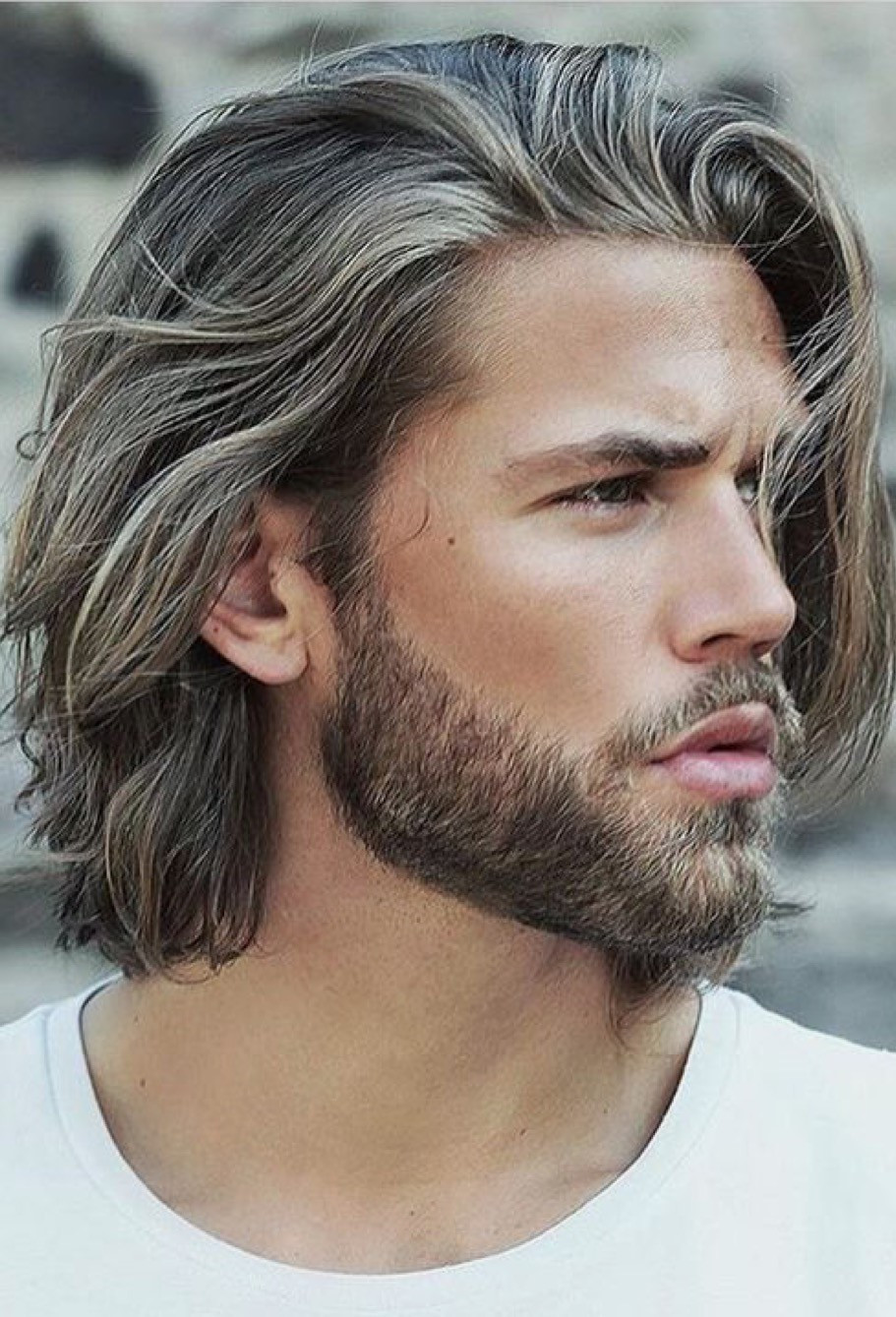 Men Long Hairstyle
 SAVE THE CLIPPERS FOR THE BEARD MENS HAIR GOES LONGER