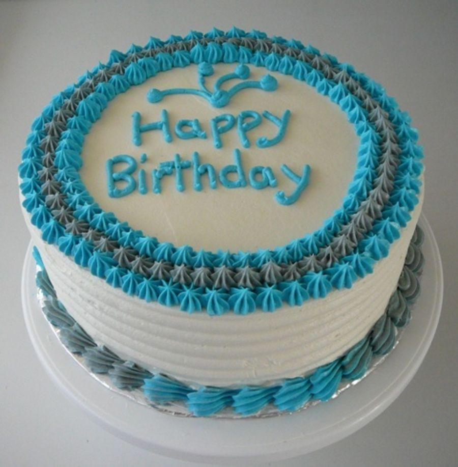 Mens Birthday Cake Decorating
 Simple Male Birthday Cake on Cake Central …