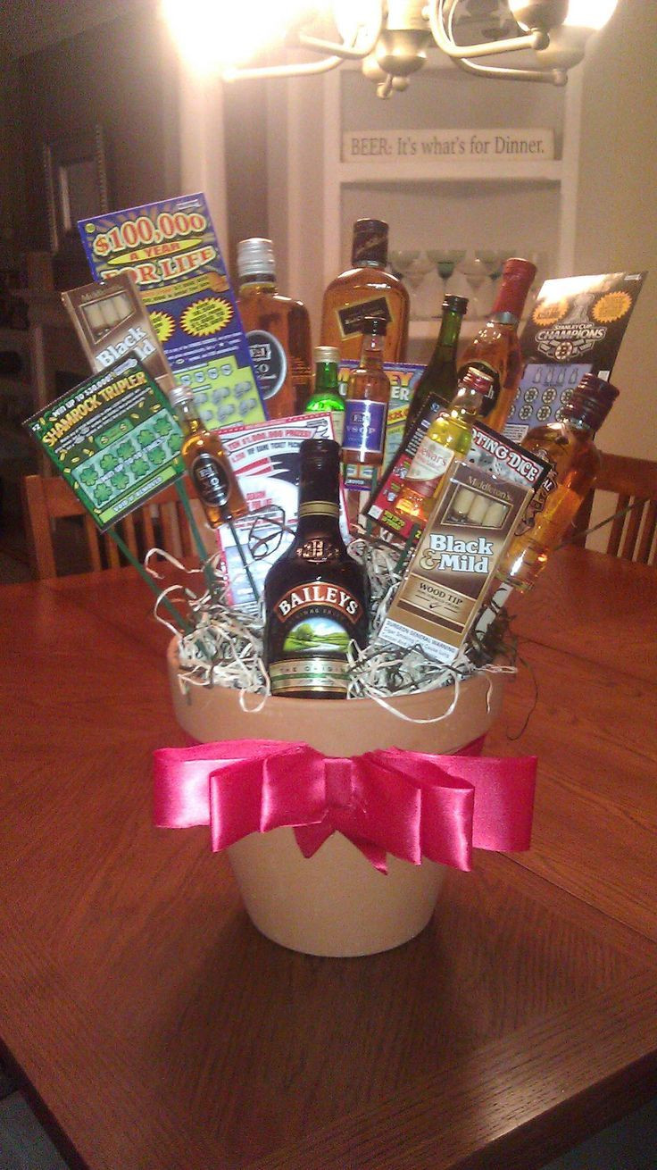 Mens Valentine Gift Basket Ideas
 cute t basket idea for guys for his birthday or