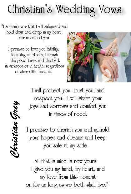 Mens Wedding Vows
 1000 images about Fifty of grey quotes on Pinterest