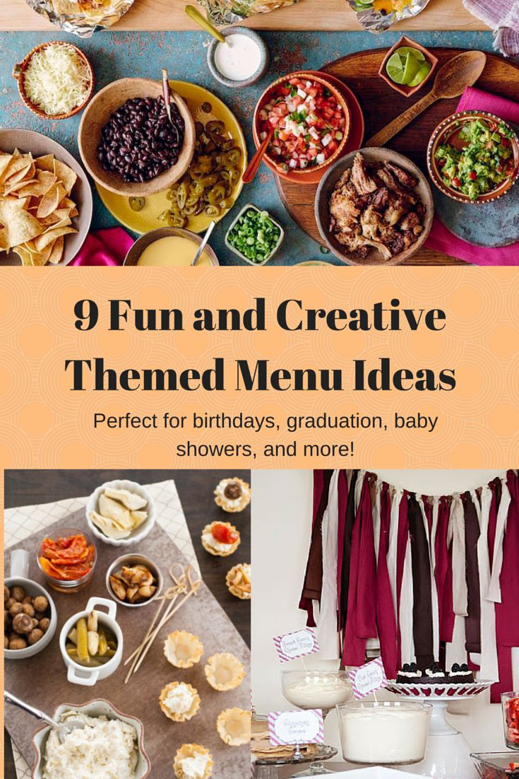 Menu Ideas For Dinner Party
 9 Creative Themed Menu Ideas for Parties