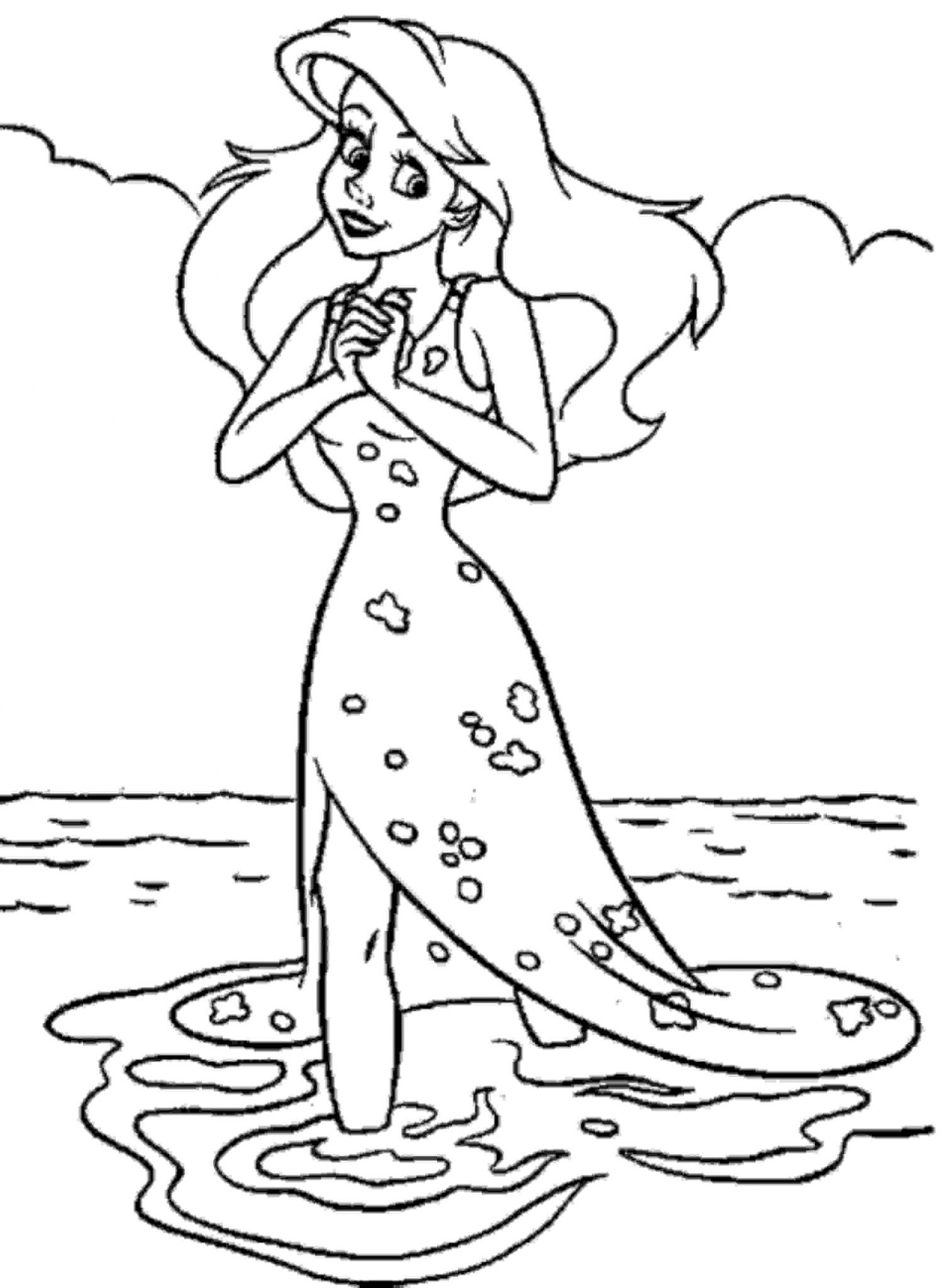 Mermaid Coloring Pages Free Printable
 Print & Download Find the Suitable Little Mermaid