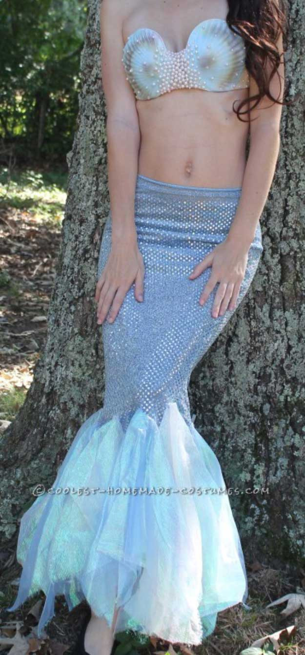 Mermaid Halloween Costume DIY
 DIY Mermaid Tails You Can Wear DIY Ready