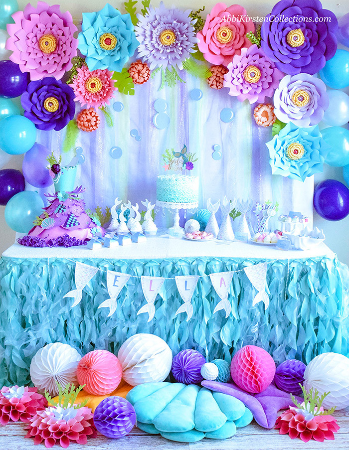 Mermaid Ideas For Party
 Mermaid Party Ideas DIY Birthday W Freebies Press