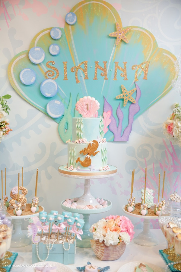 Mermaid Party Decorations Ideas
 Magical Mermaid First Birthday Party Pretty My Party