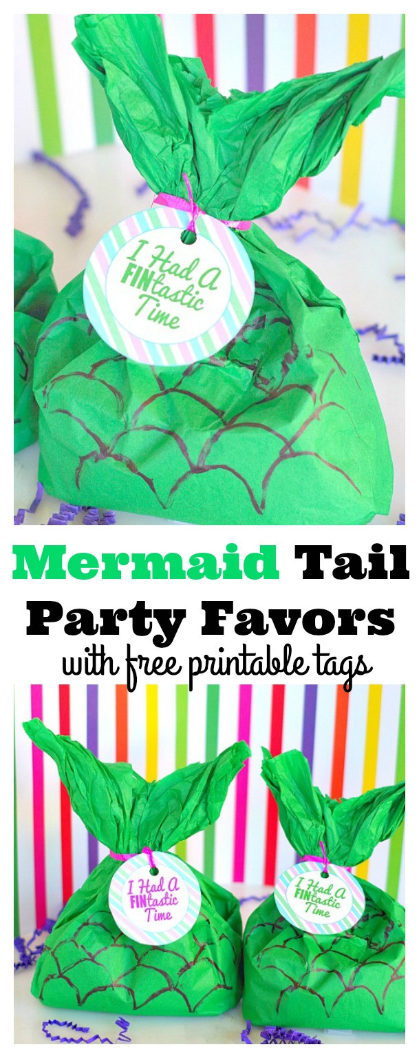 Mermaid Party Favors Ideas
 Mermaid Party Favors with Printable Tags – Val Event Gal