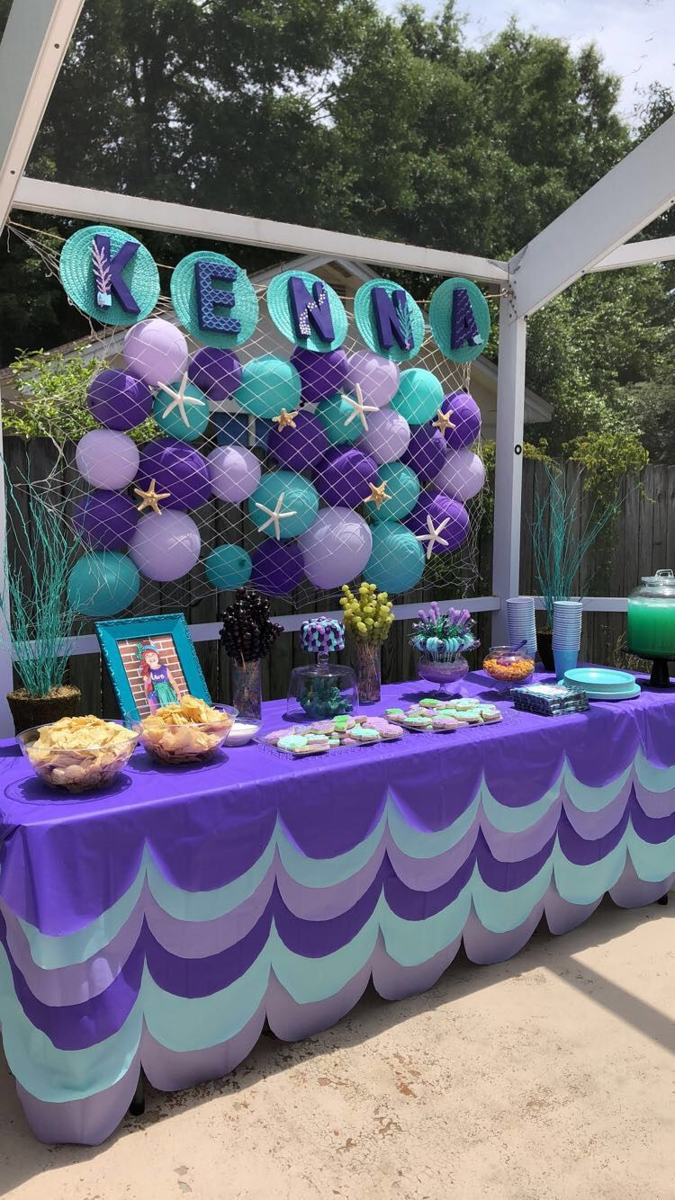 Mermaid Pool Party Ideas
 Mermaid birthday party Mermaid pool party