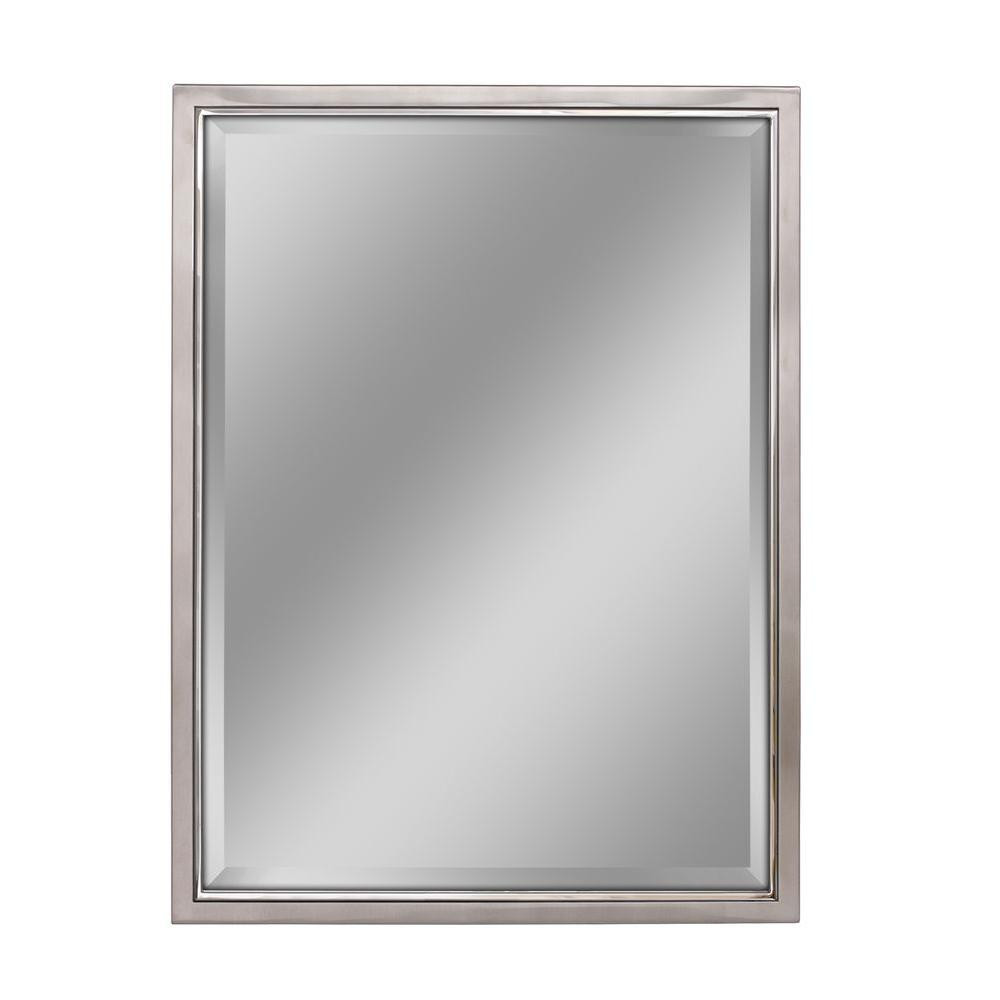 Metal Framed Mirrors Bathroom
 Deco Mirror 30 in W x 40 in H Classic Metal Framed Wall