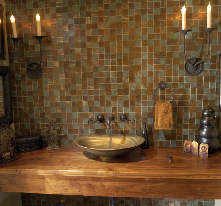 Mexican Bathroom Vanity
 rustic Mexican wood bathroom
