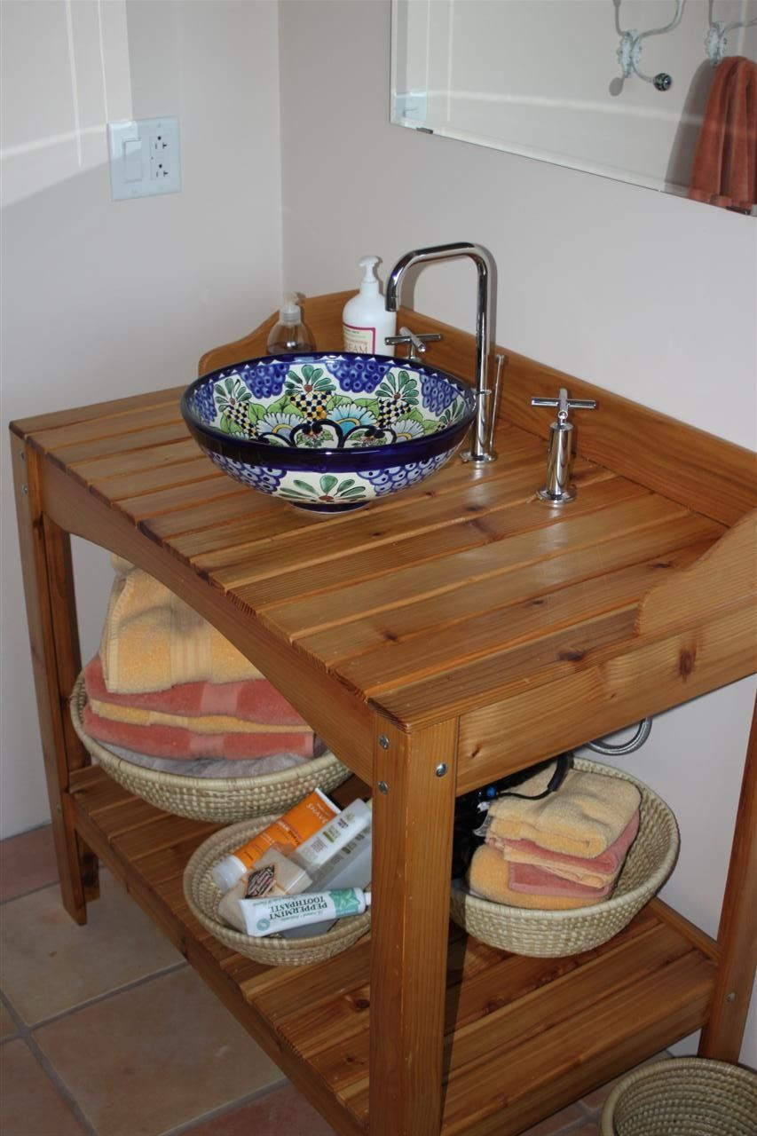 Mexican Bathroom Vanity
 potting bench with sink
