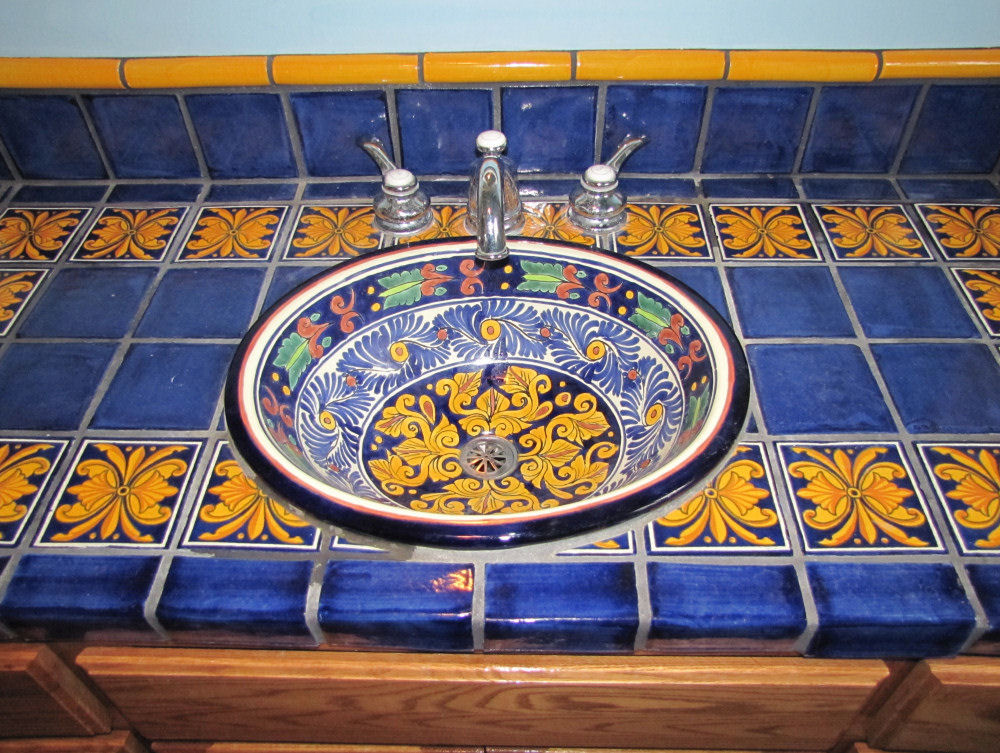 Mexican Bathroom Vanity
 Talavera Tiles in Bathroom – Mexican Tiles