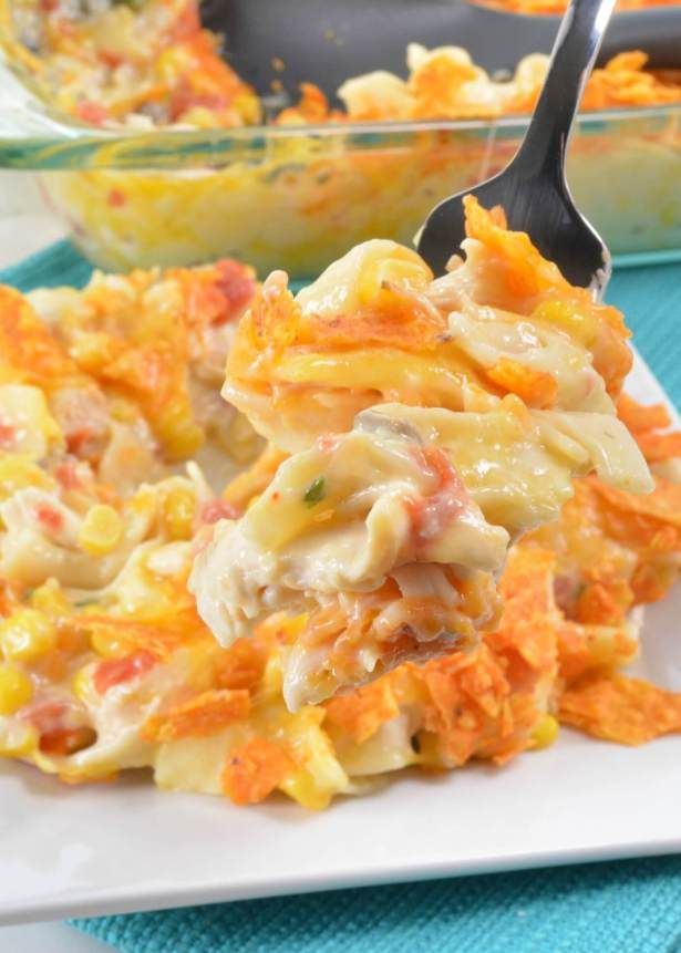 Mexican Chicken Casserole With Doritos And Velveeta
 Doritos Cheesy Chicken Pasta Casserole is an easy