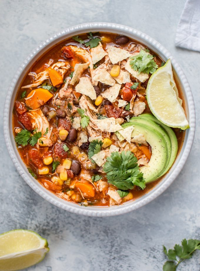 Mexican Crock Pot Recipes
 Crockpot Mexican Chicken Soup • Salt & Lavender