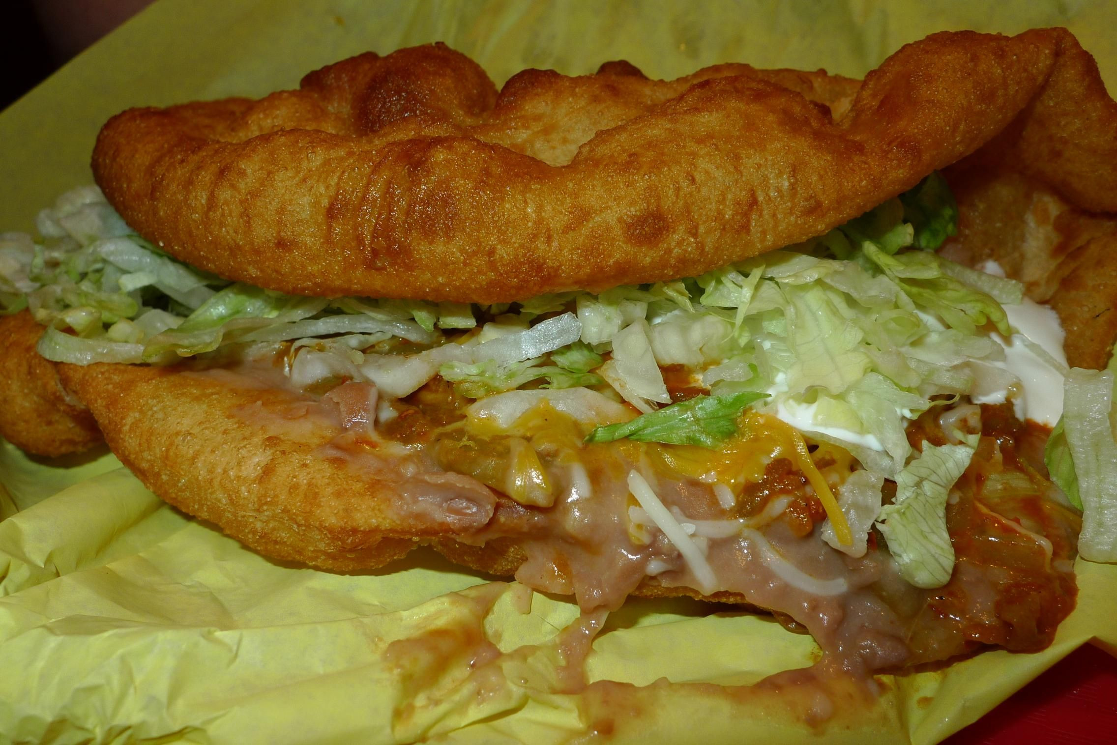 Mexican Fry Bread
 ultimate taco deep fried kinda gross i have to try this
