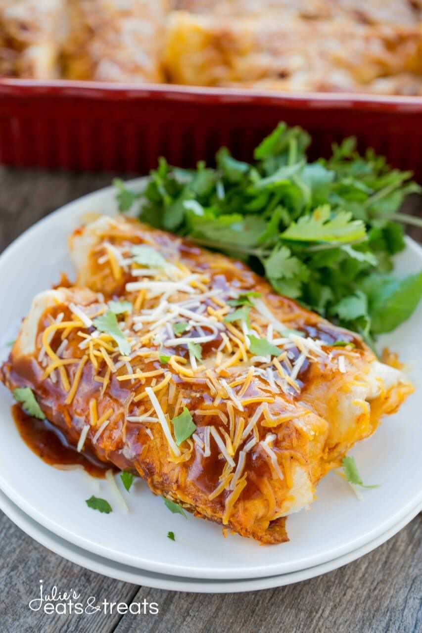 Mexican Ground Beef And Potatoes Recipes
 Beef and Potato Enchiladas Recipe Julie s Eats & Treats