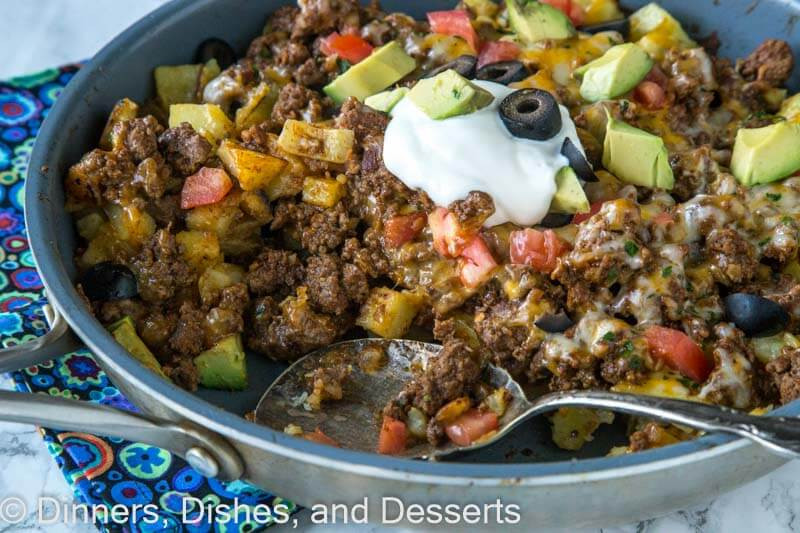Mexican Ground Beef And Potatoes Recipes
 ground beef and potatoes skillet