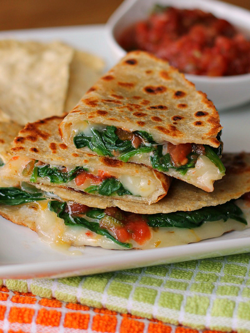 Mexican Quesadillas Recipes
 Spicy Spinach Quesadilla Recipe The Weary Chef