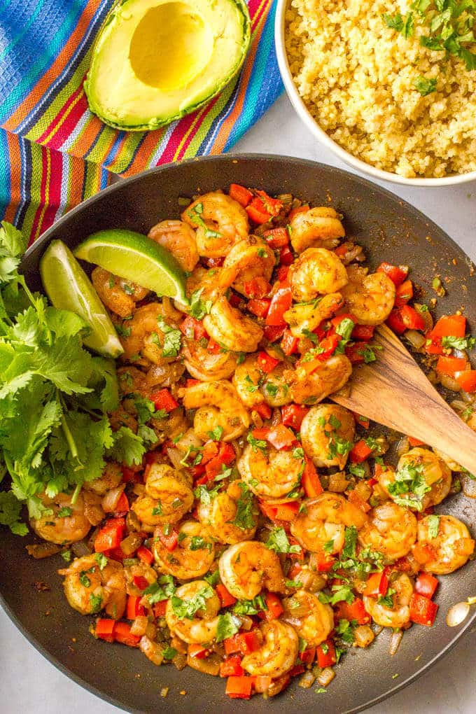 Mexican Seafood Recipes
 Quick easy Mexican shrimp skillet video Family