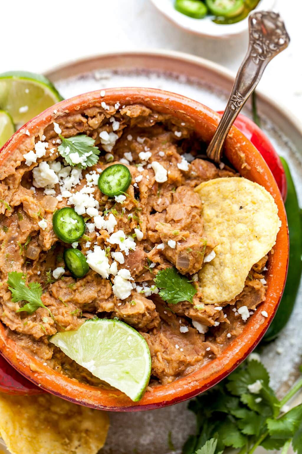 Mexican Vegetarian Side Dishes
 Ve arian Refried Beans in 2020