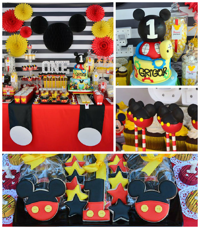 Mickey Mouse 1St Birthday Party Ideas
 Kara s Party Ideas Mickey Mouse 1st Birthday Party