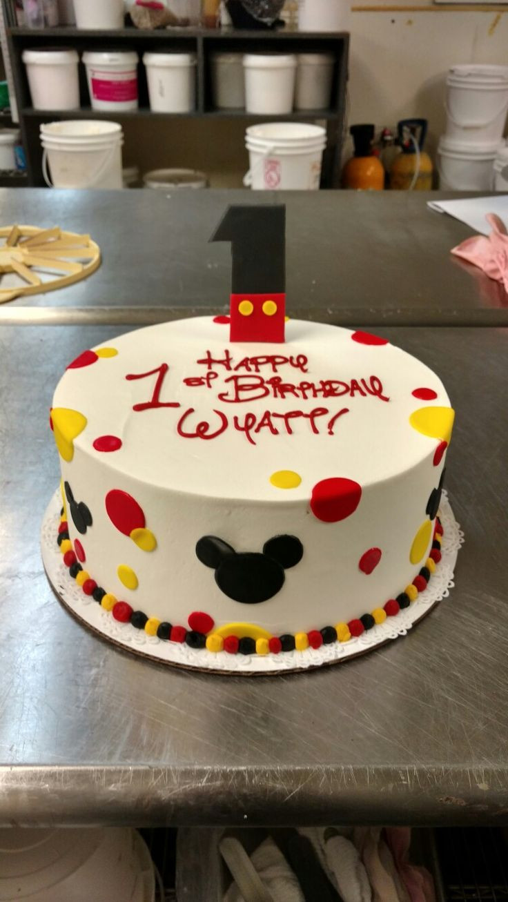 Mickey Mouse Birthday Cake Ideas
 The 25 best Mickey mouse cake ideas on Pinterest