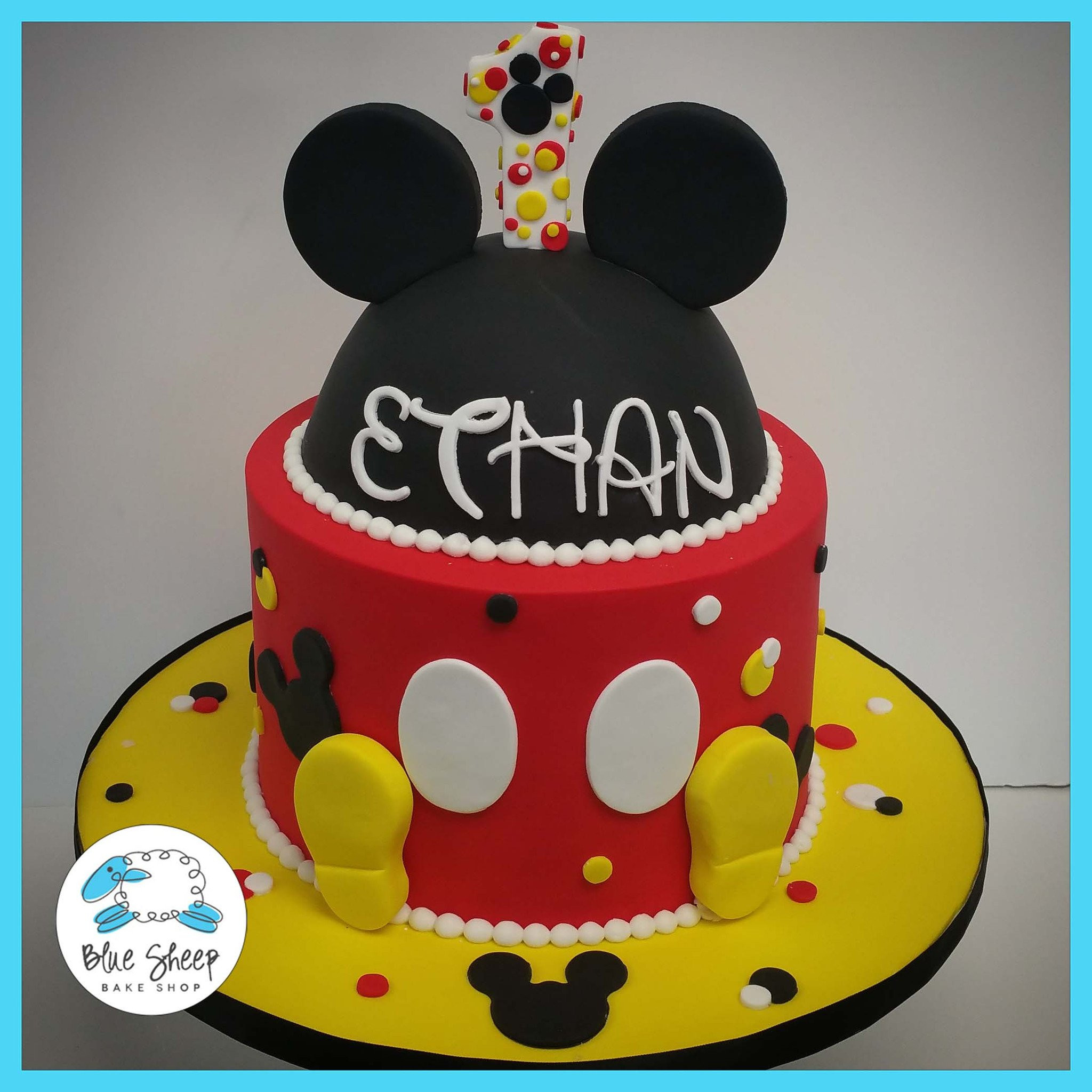 Mickey Mouse Birthday Cake Ideas
 Mickey Mouse Inspired Birthday cake